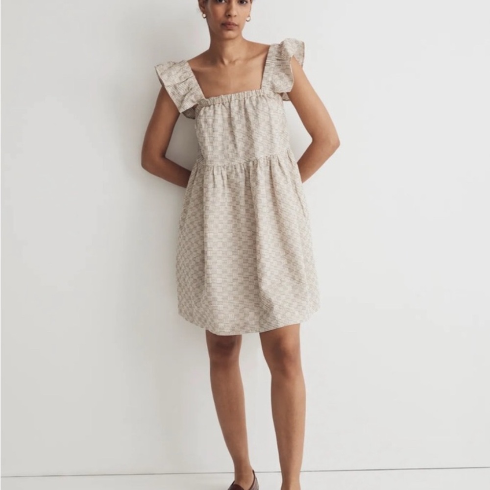 Madewell Flutter Sleeve Short Dress